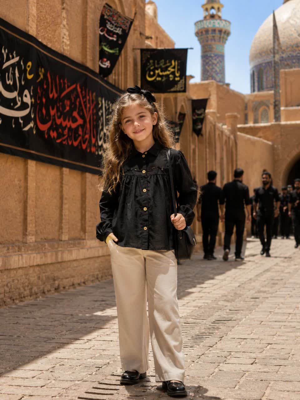 شومیز دخترانه نخی محرم کد:۸۹۳