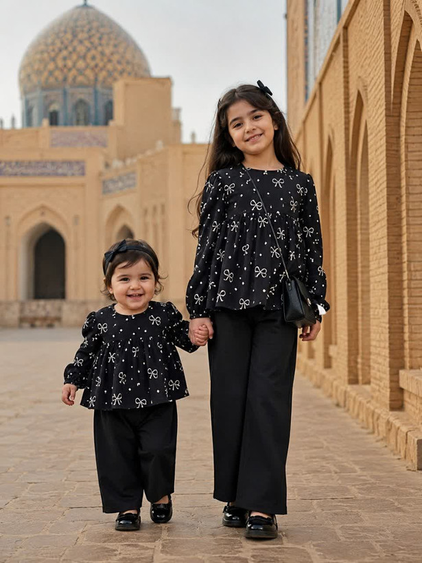 شومیز دخترانه مشکی محرم کد ۸۹۴
